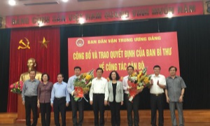 Công bố Quyết định bổ nhiệm hai Phó Trưởng Ban Dân vận Trung ương